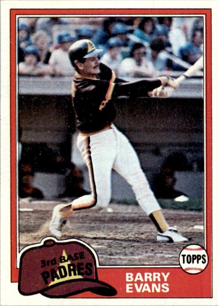 1981 Topps Barry Evans 100 Baseball Cards #72
