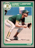 1985 Fleer Carney Lansford 102 Baseball Cards #429