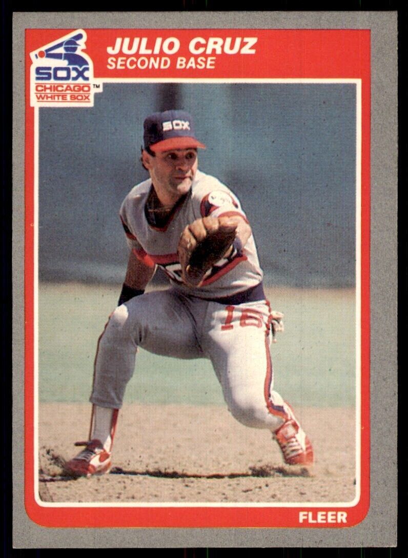 1985 Fleer Julio Cruz 100 Baseballl Cards #510
