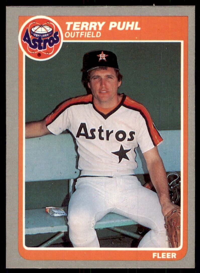 1985 Fleer Terry Puhl 100 Baseballl Cards #356