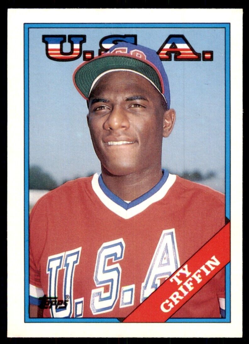 1988 Topps Traded Ty Griffin Baseball Cards #44T