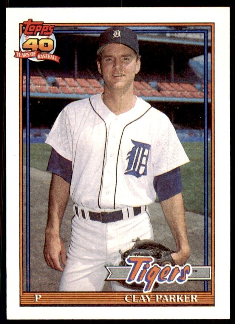 1991 Topps Clay Parker 104 Baseball Cards #183