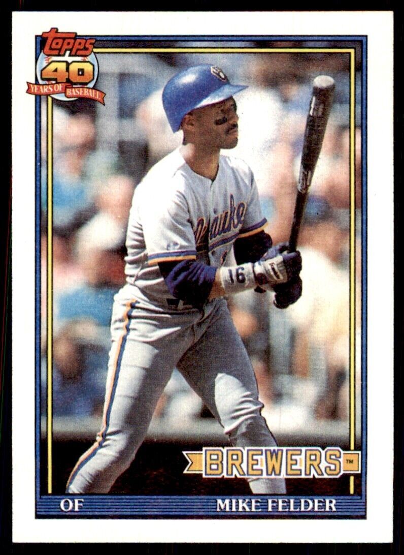1991 Topps Mike Felder 101 Baseball Cards #44