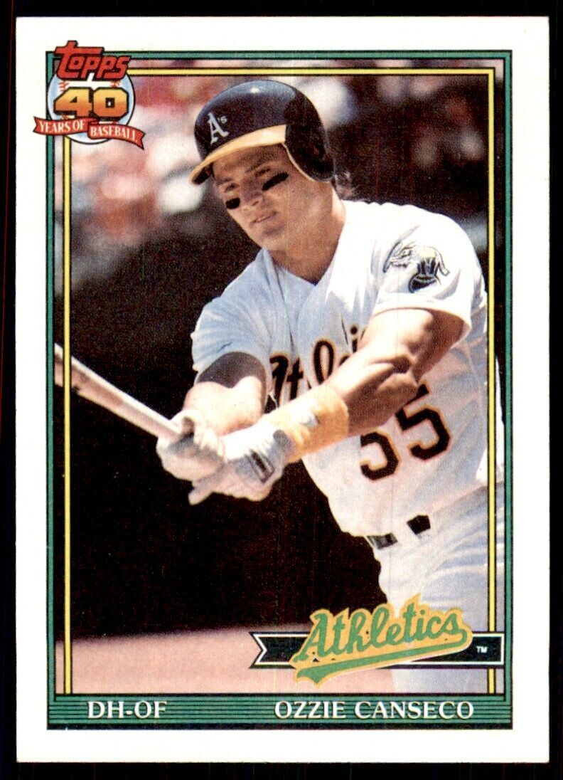 1991 Topps Ozzie Canseco 103 Baseball Cards #162