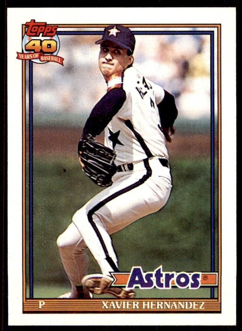 1991 Topps Xavier Hernandez 102 Baseball Cards #194