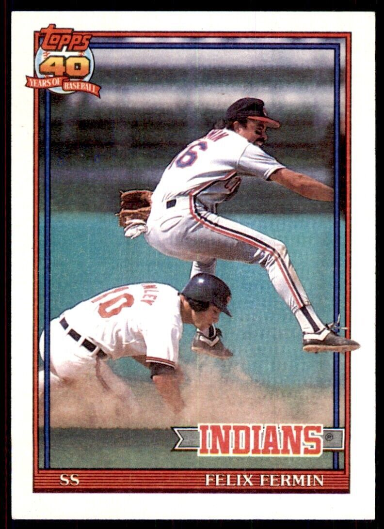 1991 Topps Felix Fermin 102 Baseball Cards #193
