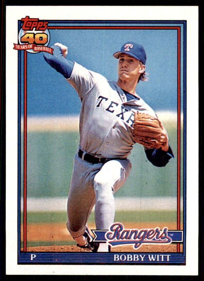 1991 Topps Bobby Witt 102 Baseball Cards #27