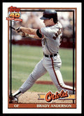 1991 Topps Brady Anderson 100 Baseball Cards #97