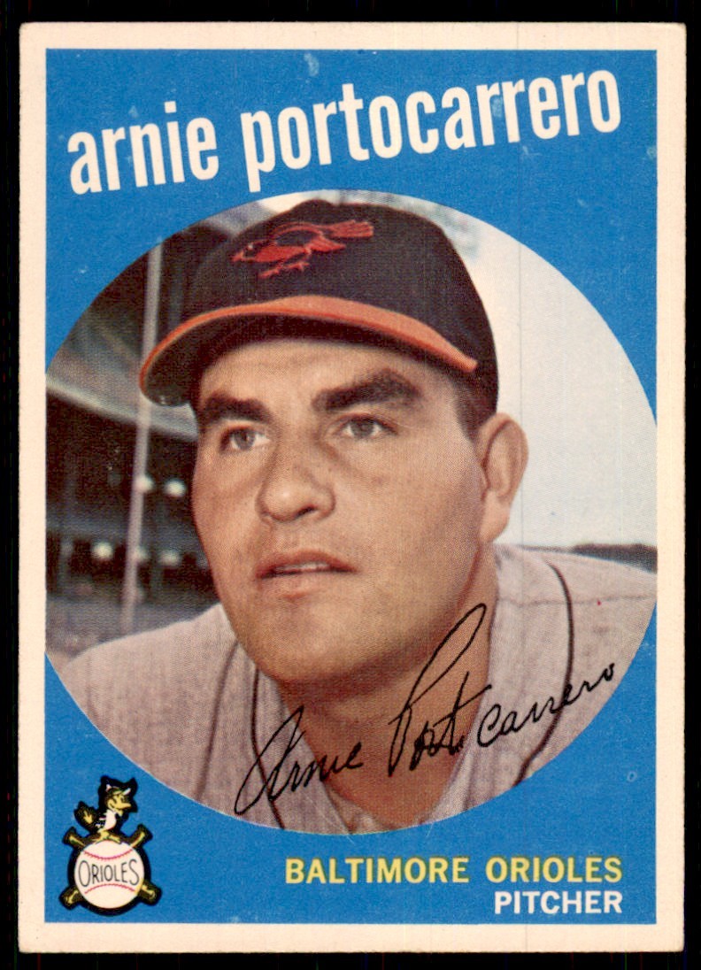 1959 Topps Arnie Portocarrero 107 Baseball Cards #98