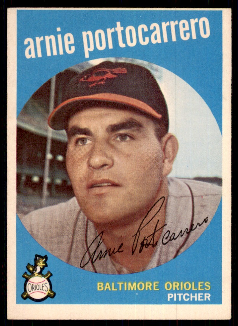 1959 Topps Arnie Portocarrero 102 Baseball Cards #98