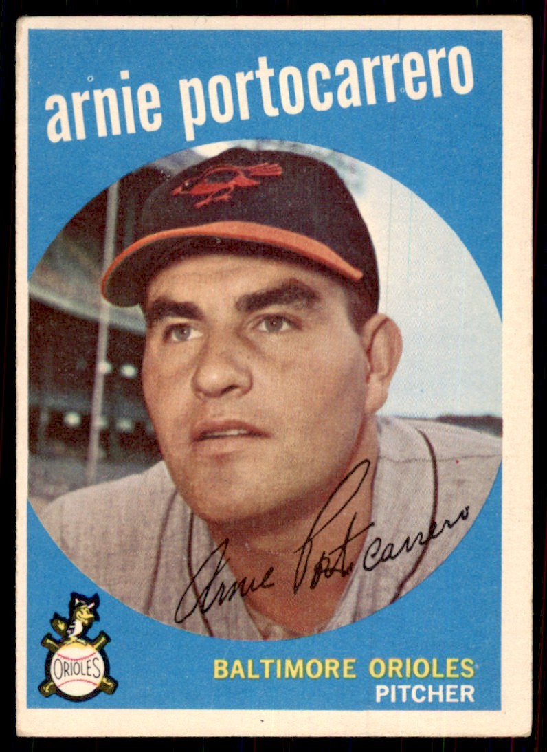 1959 Topps Arnie Portocarrero 105 Baseball Cards #98