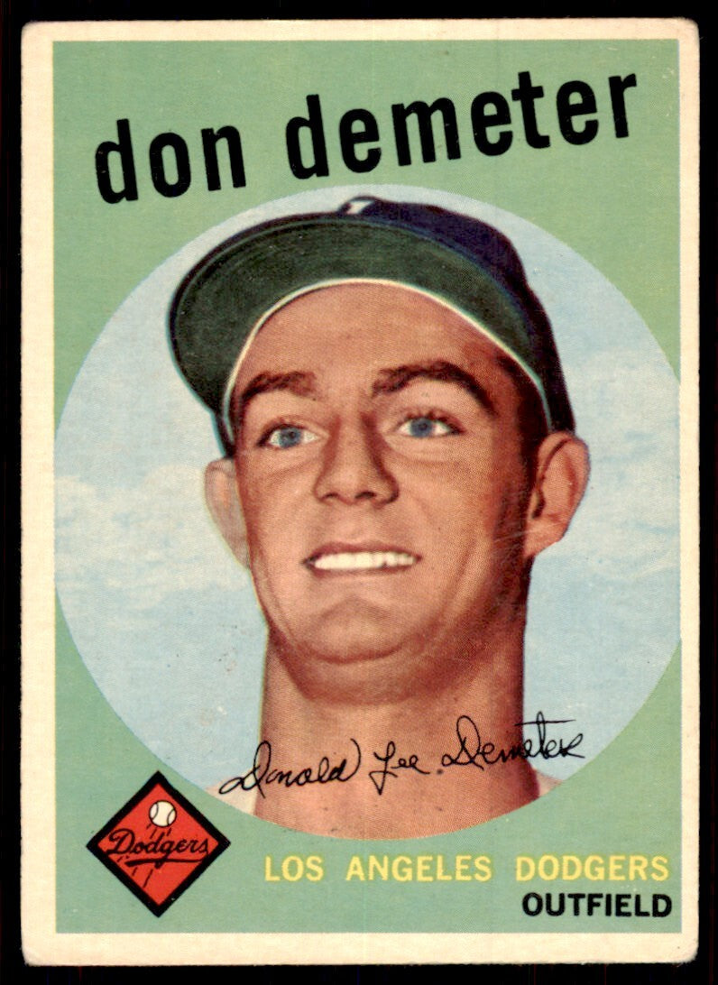 1959 Topps Don Demeter Baseball Cards #324