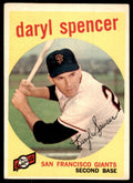 1959 Topps Daryl Spencer 102 Baseball Cards #443
