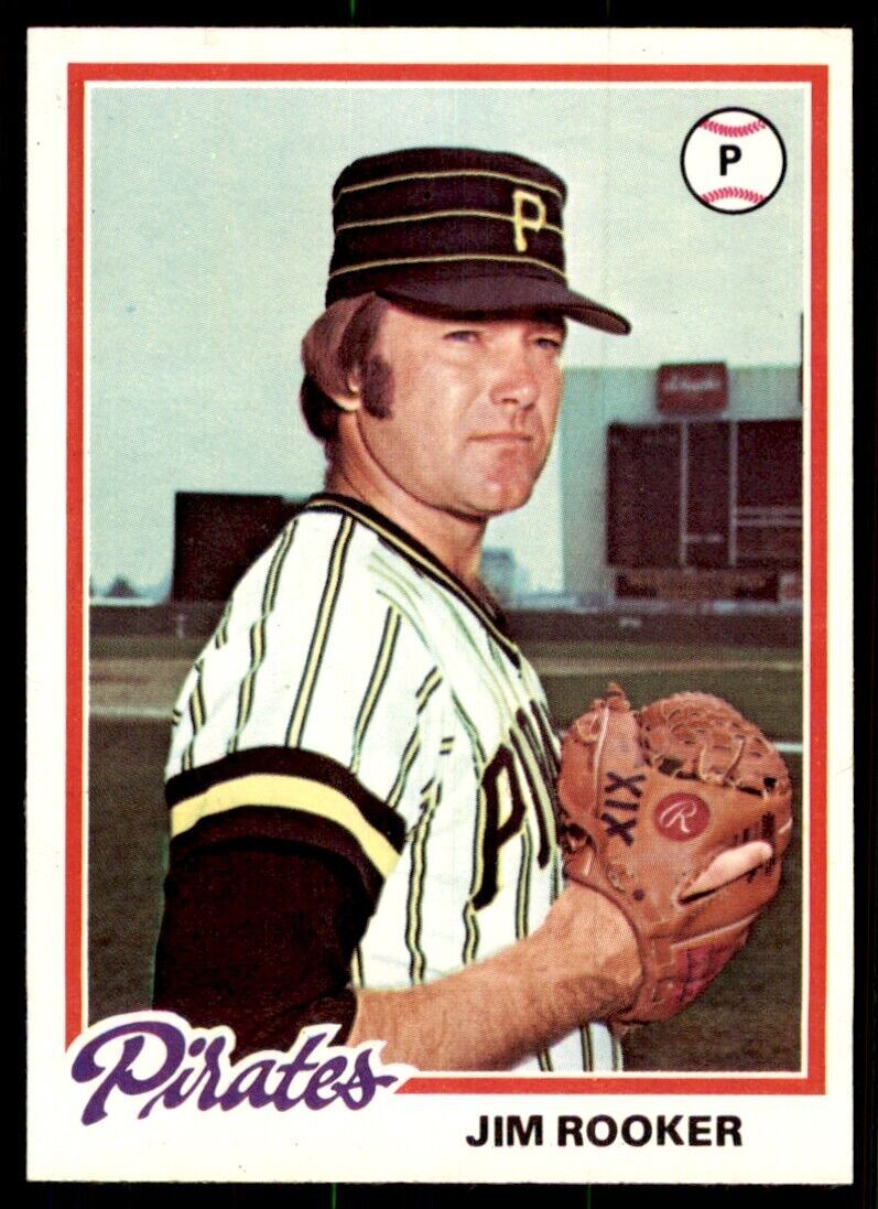1978 Topps Jim Rooker 101 Baseball Cards #308