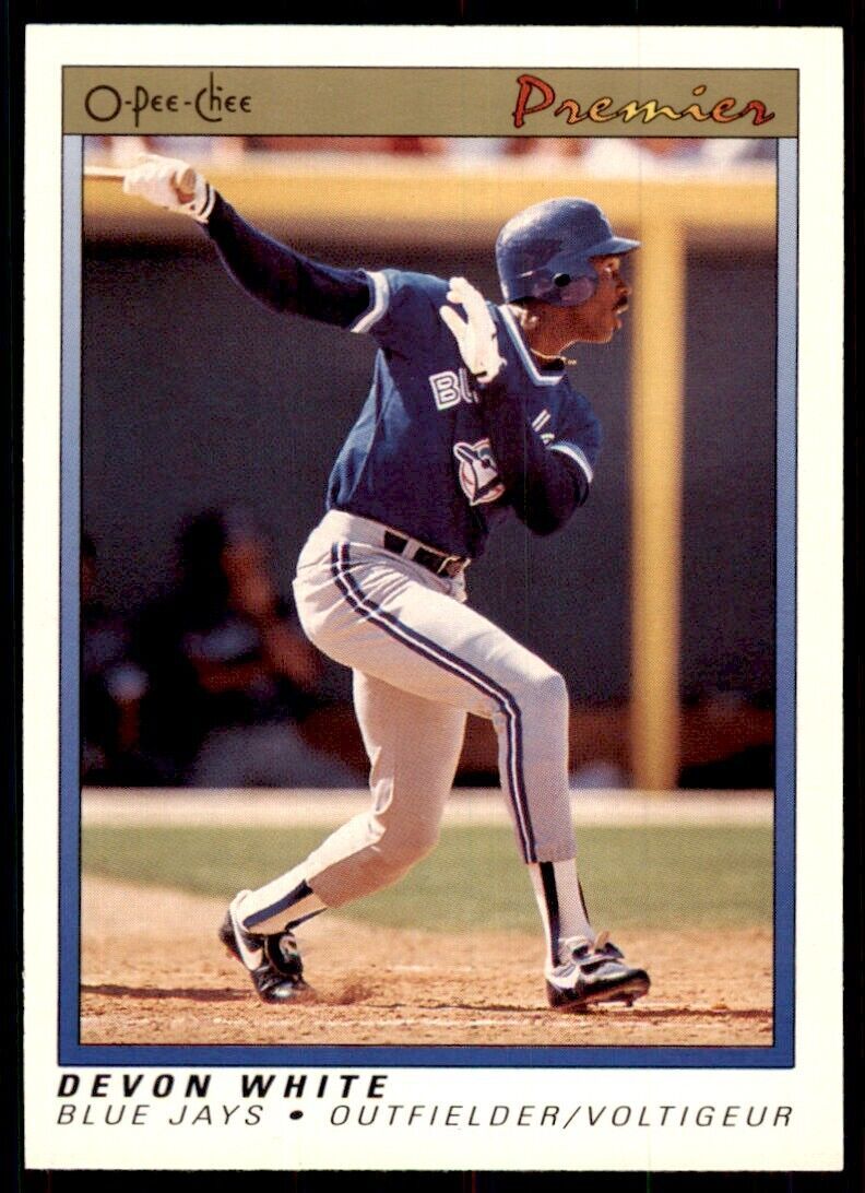 1991 O-Pee-Chee Premier Devon White Baseball Cards. #126