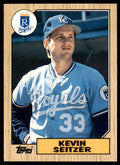 1987 Topps Traded Kevin Seitzer Baseball Cards #111T