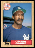 1987 Topps Traded Cecilio Guante Baseball Cards #40T