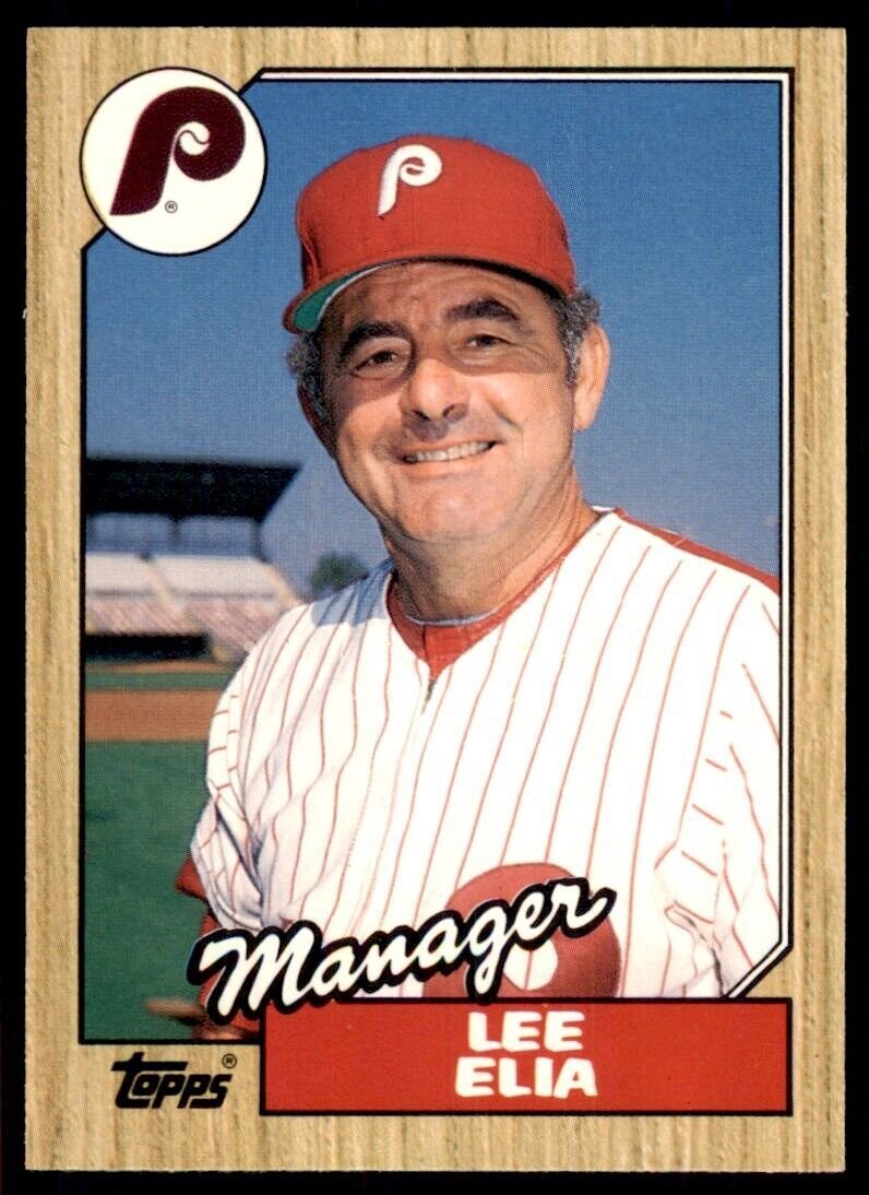 1987 Topps Traded Lee Elia Baseball Cards #32T