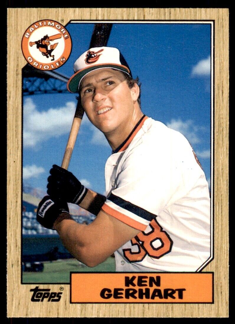 1987 Topps Traded Ken Gerhart Baseball Cards #37T