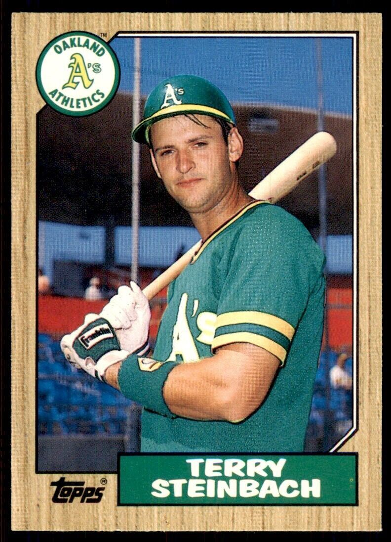 1987 Topps Traded Terry Steinbach Baseball Cards #117T