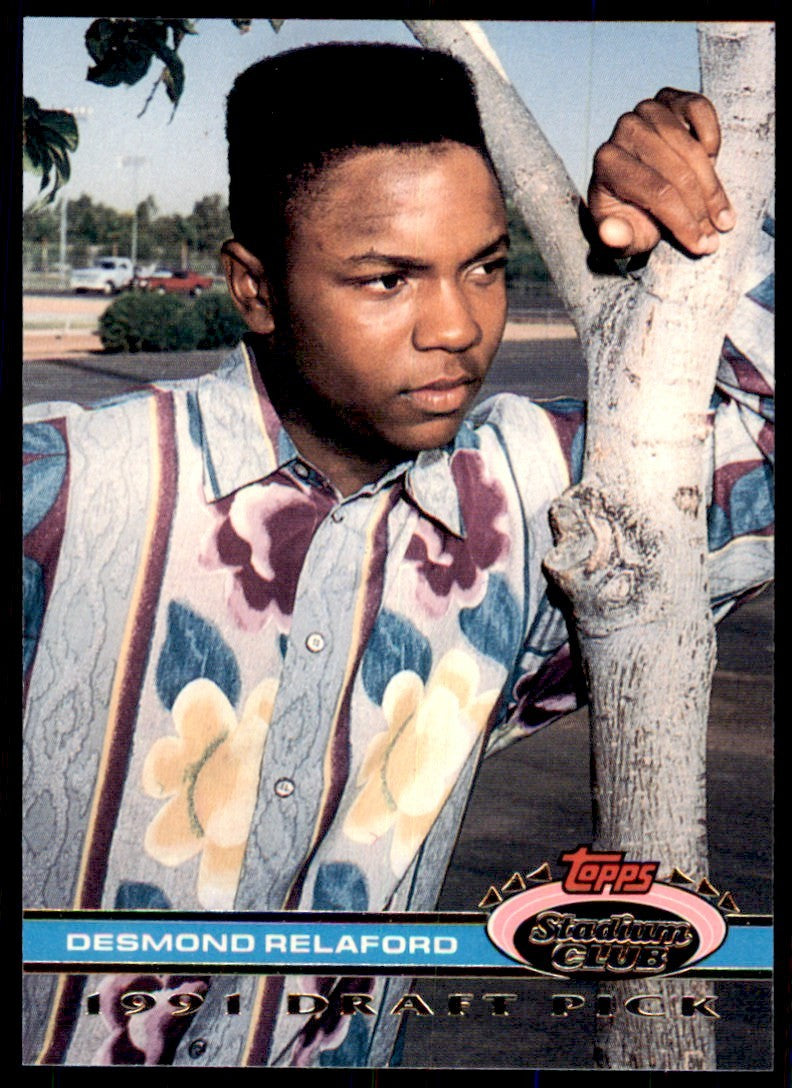 1991 Stadium Club Stadium Set Desmond Relaford Baseball Cards #152