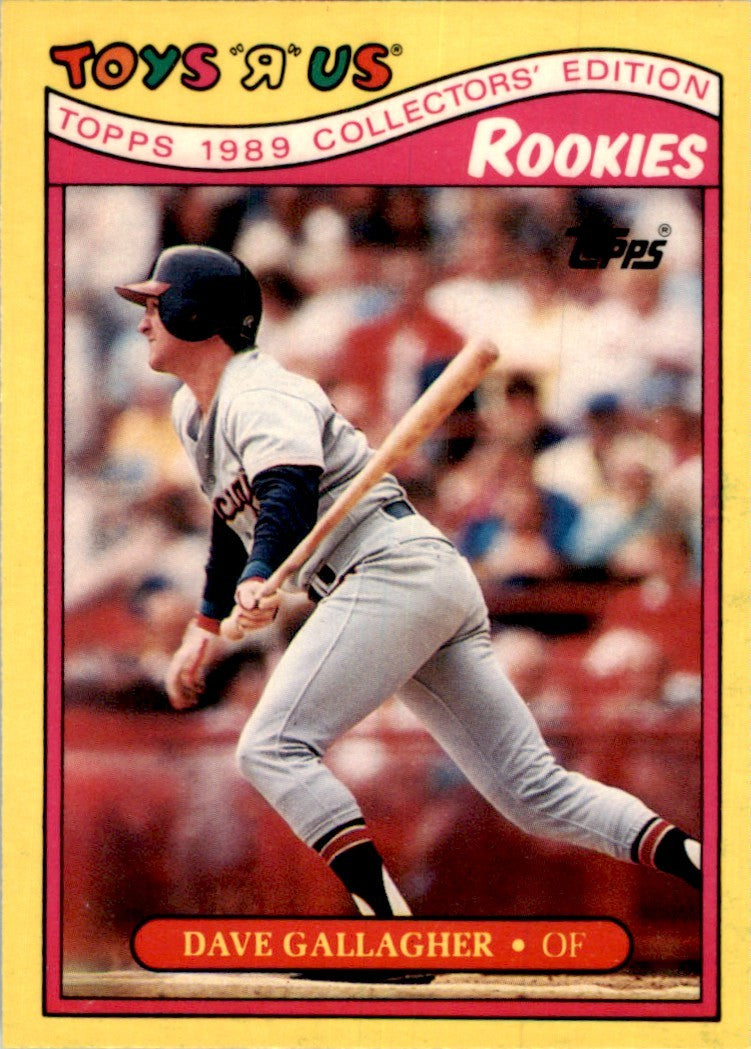 1989 Topps Toys'R'Us Rookies Dave Gallagher Baseball Cards #9