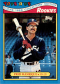 1988 Topps Toys'R'Us Rookies Fred Manrique 101 Baseball Cards #16
