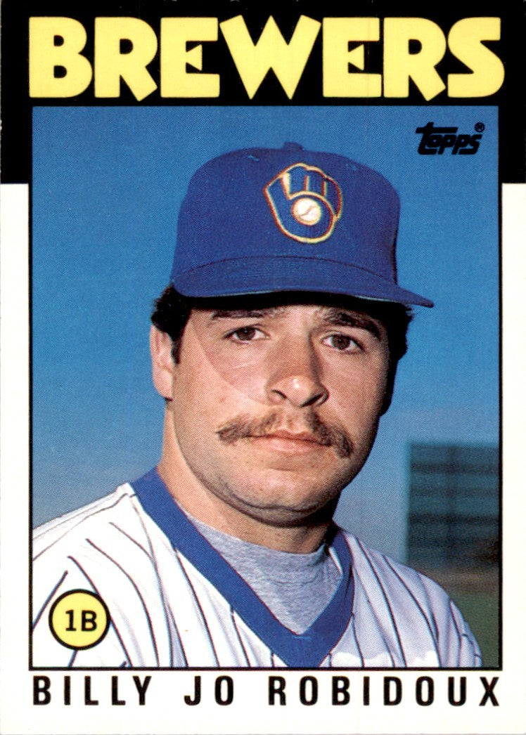 1986 Topps Traded Billy Joe Robidoux Baseball Cards #92T