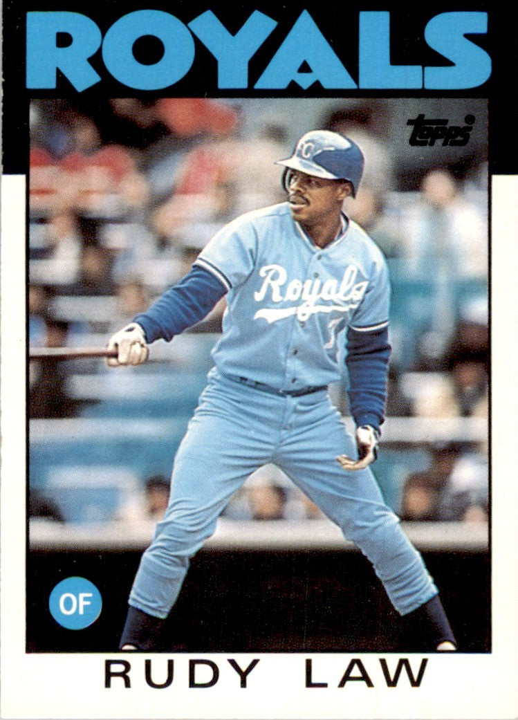 1986 Topps Traded Rudy Law Baseball Cards #62T