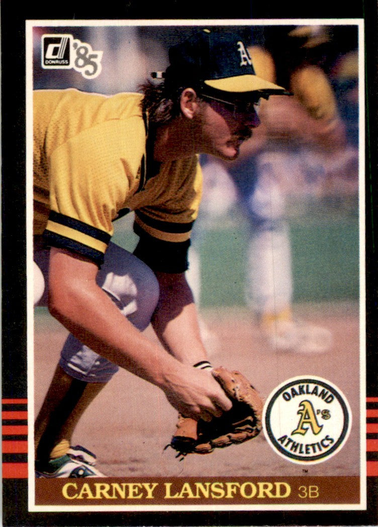 1985 Donruss Carney Lansford 102 Baseball Cards #345