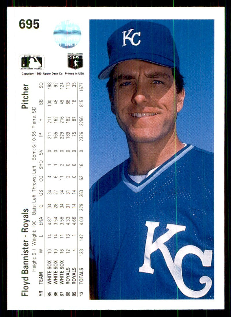 1990 Upper Deck Floyd Bannister Baseball Cards #695