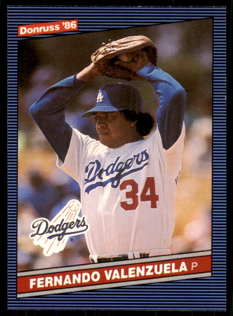 1986 Donruss Fernando Valenzuela 101 Baseball Cards #215