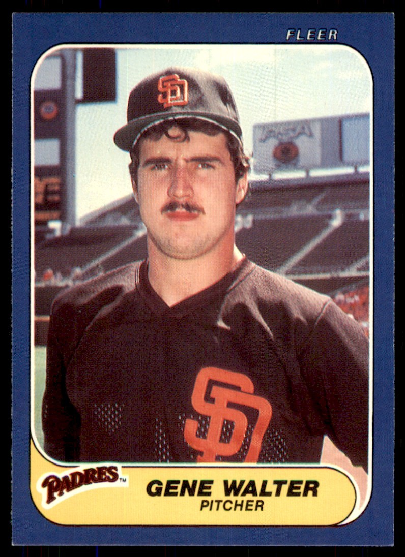 1986 Fleer Update Gene Walter Baseball Cards #U-124
