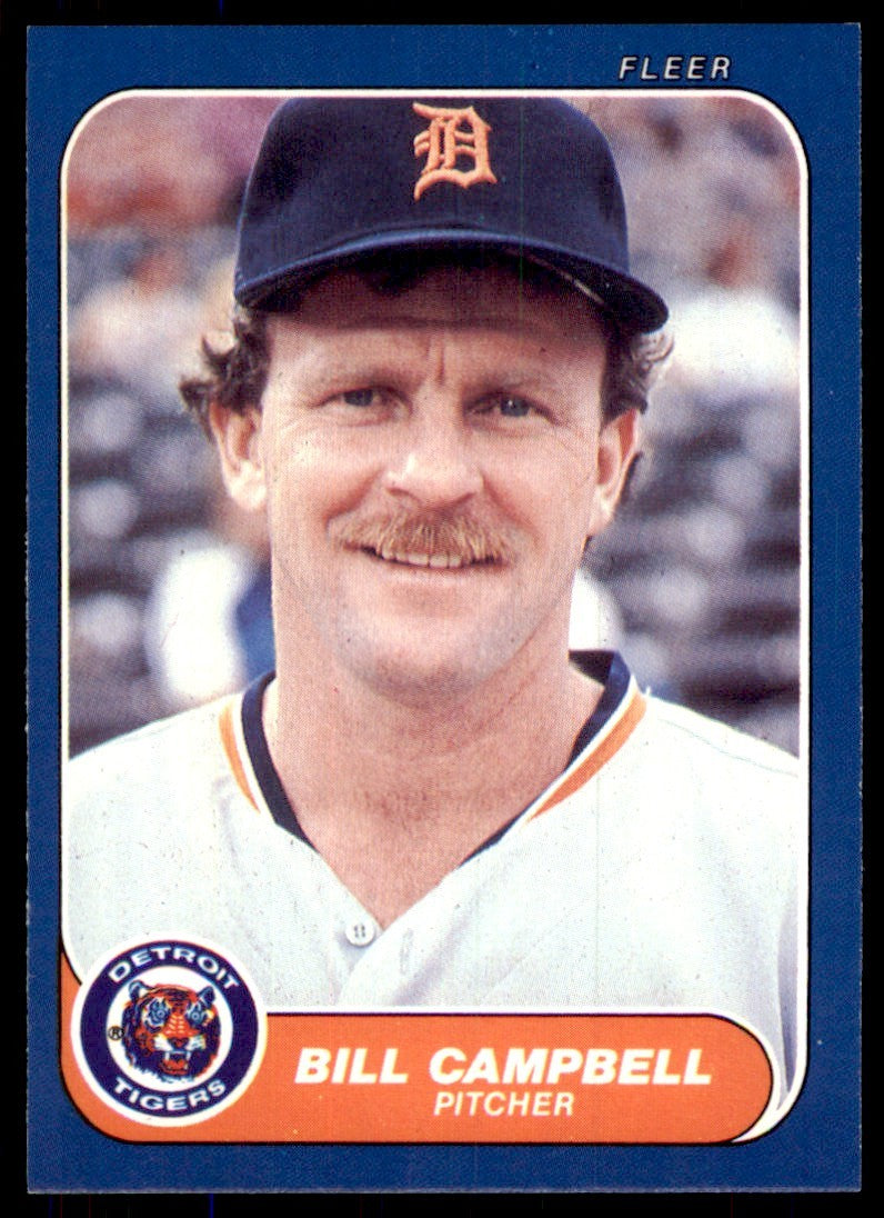 1986 Fleer Update Bill Campbell Baseball Cards #U-17