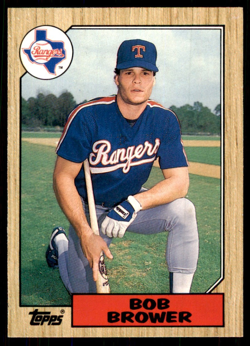 1987 Topps Traded. Bob Brower Baseball Cards #10T