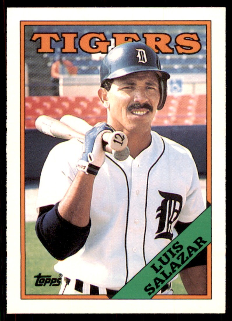1988 Topps Traded. Luis Salazar Baseball Cards #100T