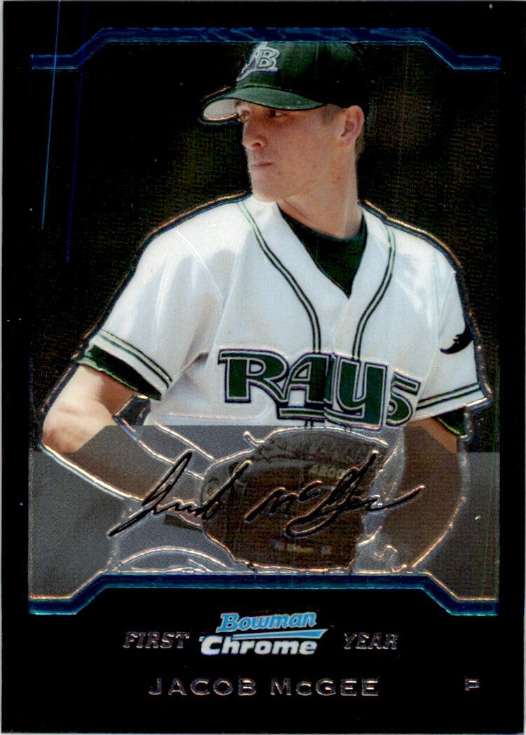 2004 Bowman Chrome Jacob McGee 100 Baseball Cards #BDP117