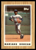 1987 Topps Major League Leaders Mariano Duncan Baseball Cards #13