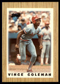 1987 Topps Major League Leaders Vince Coleman Baseball Cards #32