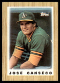 1987 Topps Major League Leaders Jose Canseco Baseball Cards #68