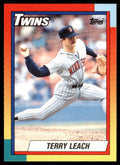 1990 Topps Traded Terry Leach Baseball Cards #57T