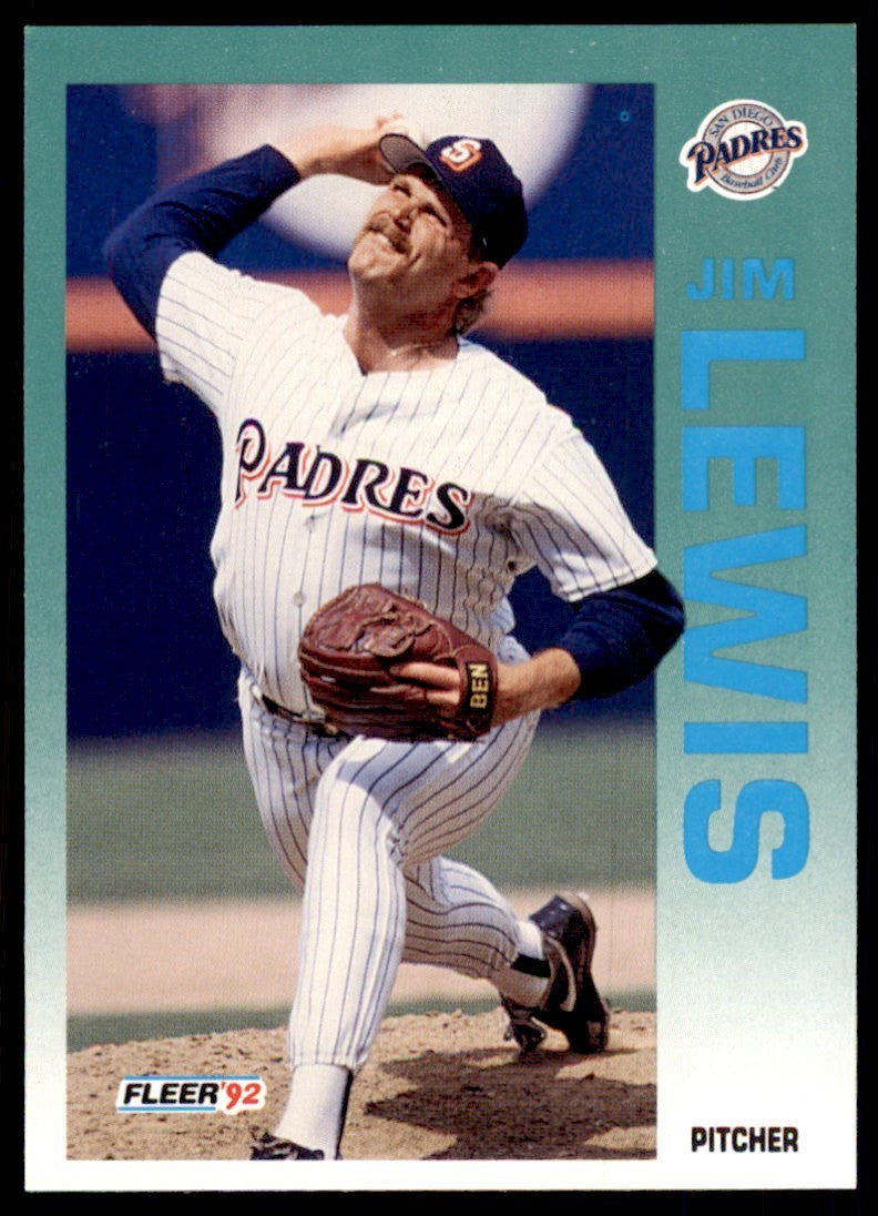 1992 Fleer Jim Lewis Baseball Cards #612