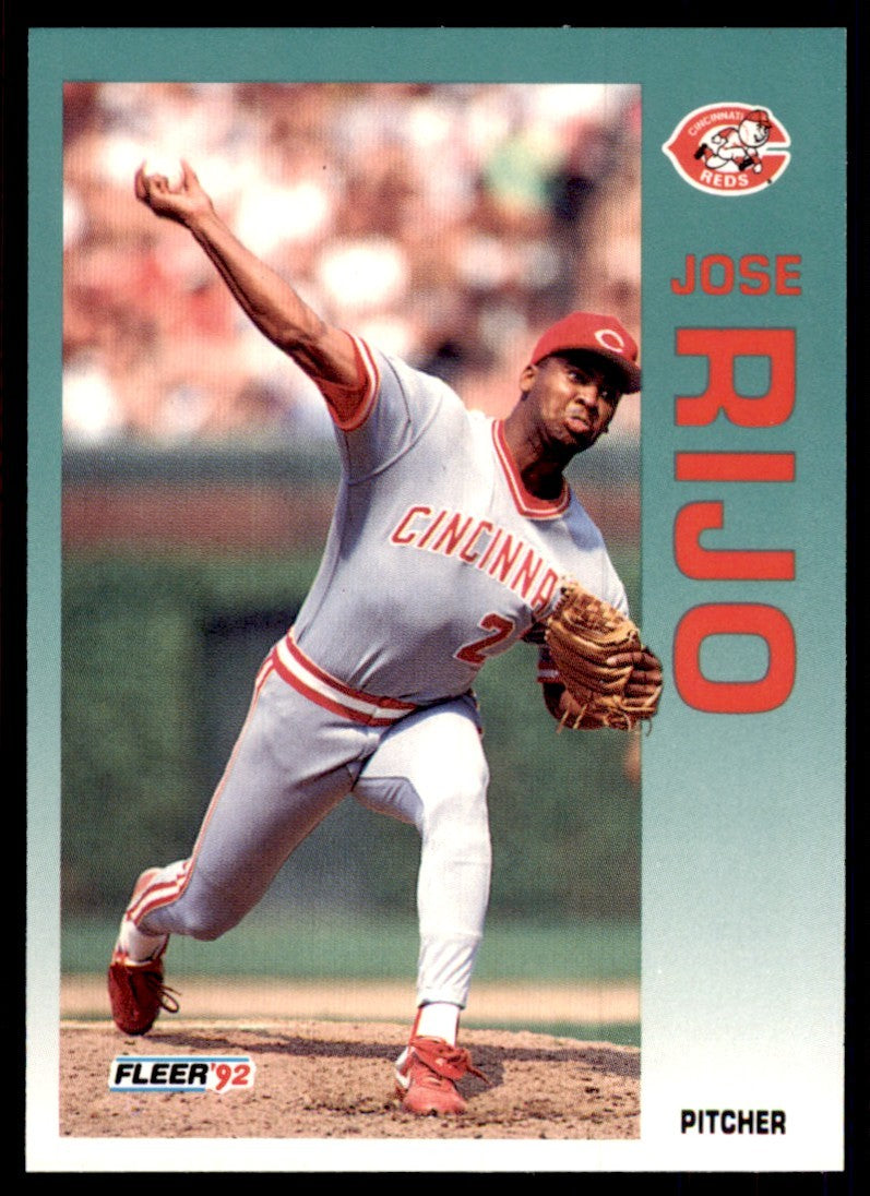 1992 Fleer Jose Rijo Baseball Cards #419
