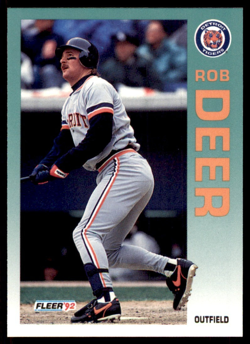 1992 Fleer Rob Deer Baseball Cards #132