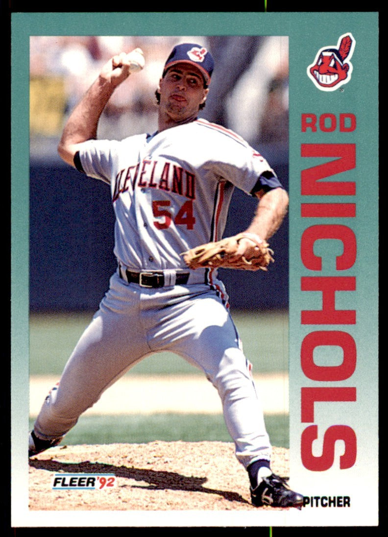 1992 Fleer Rod Nichols Baseball Cards #119
