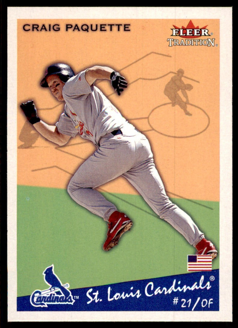 2002 Fleer Tradition Craig Paquette Baseball Cards #304