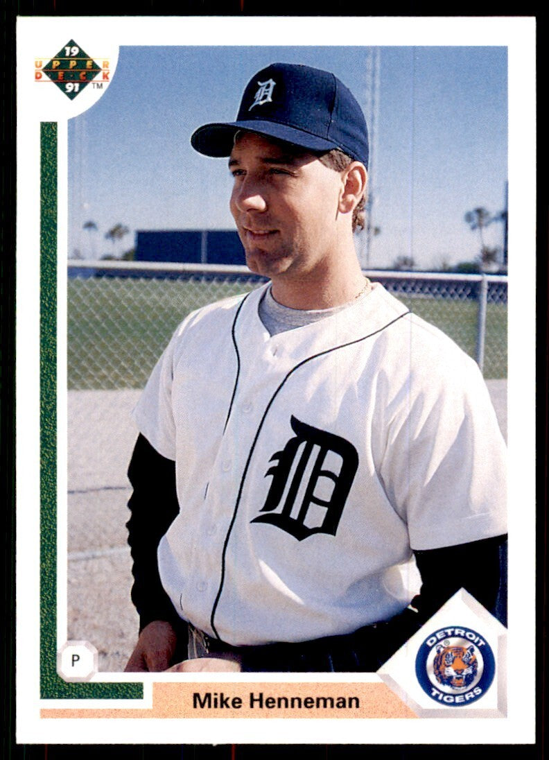 1991 Upper Deck Mike Henneman Baseball Cards #386