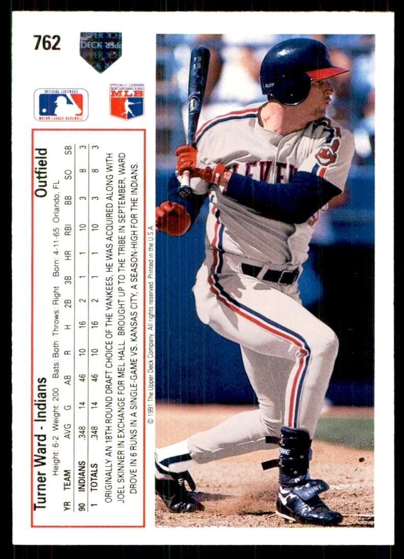 1991 Upper Deck Turner Ward Baseball Cards #762