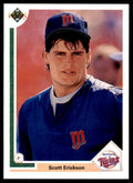1991 Upper Deck Scott Erickson Baseball Cards #522