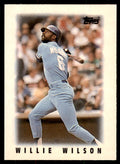 1986 Topps Major League Leaders Minis Willie Wilson. Baseball Cards #22